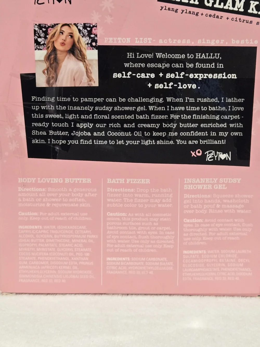 Pink Bath Glam Kit - Shower Gel, Bath Fizzer & Body Butter NIB